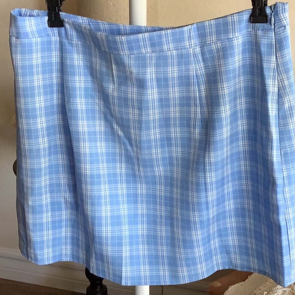 NWOTCute Shein Retro Plaid Skirt 💙💙💙 - Picture 4 of 5